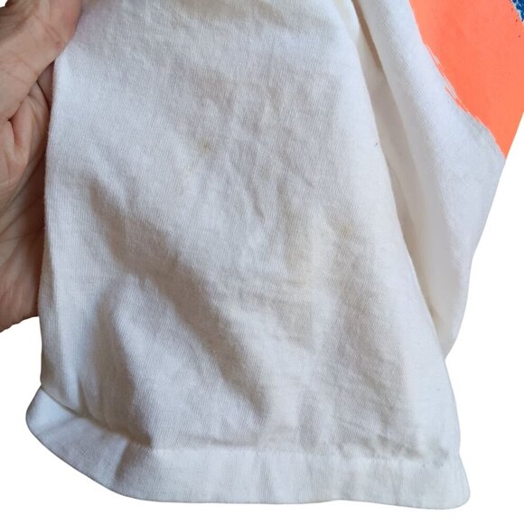 Vtg Single Stitch 80's OSFA T-shirt Robby Len Swim Top Abstract Graphic USA - Picture 7 of 11